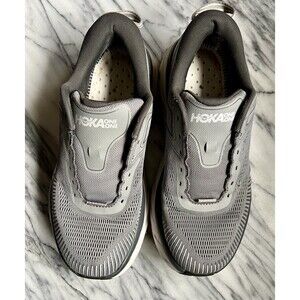 Hoka One One Bondi 7 Running Shoes Mens 8 EE Gray Sneakers No insoles No Laces